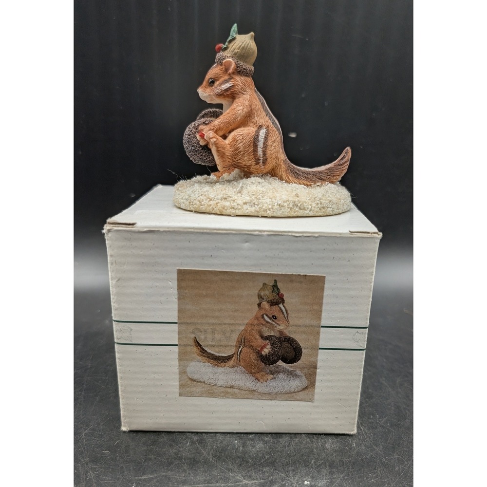Silvestri Charming Tails Chauncey's Noisemakers Dean Griff Chipmunk Figurine